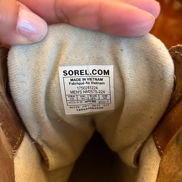 Men’s Sorel Cheyanne II Duck Boot Size 12 Like New - Picture 7 of 7